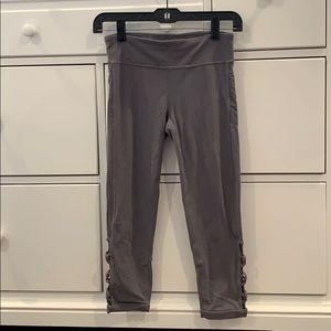 Athleta Girl Grey Capri Leggings Size 14 Girl
